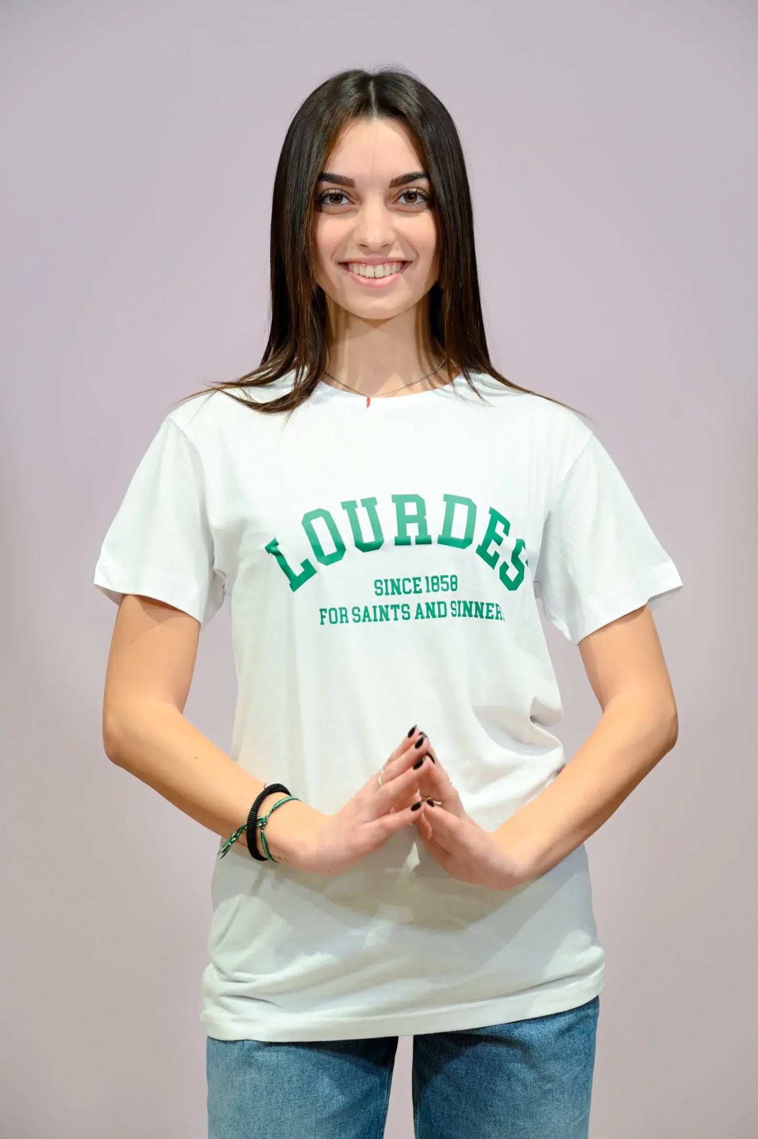 T-Shirt Girocollo "Lourdes" Verde