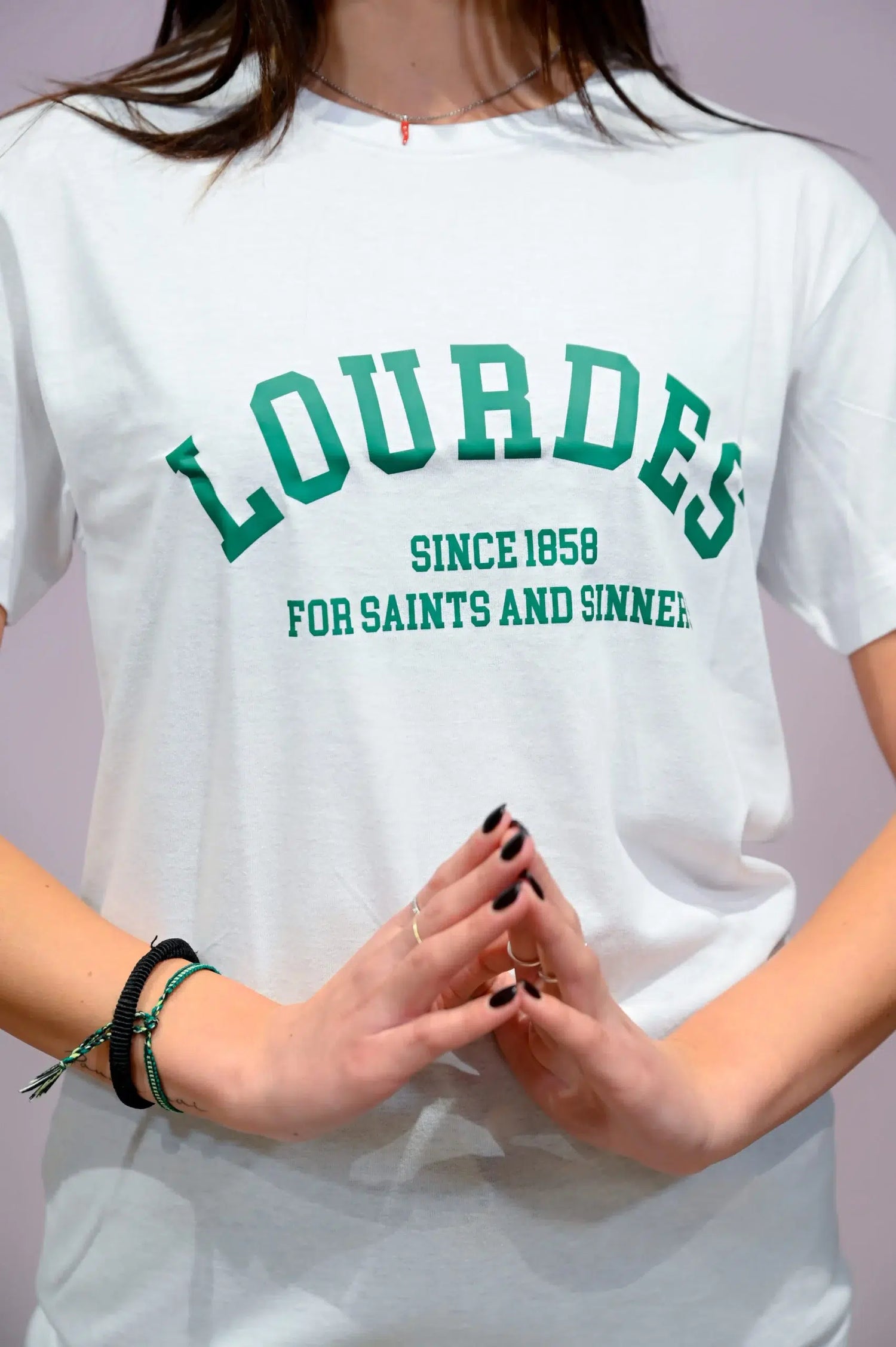 T-Shirt Girocollo "Lourdes" Verde