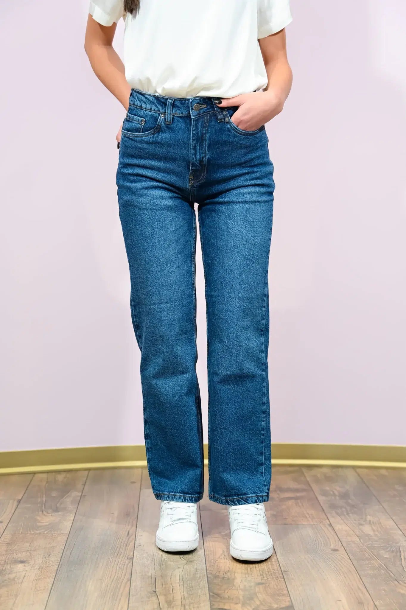 Jeans Kendall Woman Amish S - Gamba Leggermente Svasata in True Blue