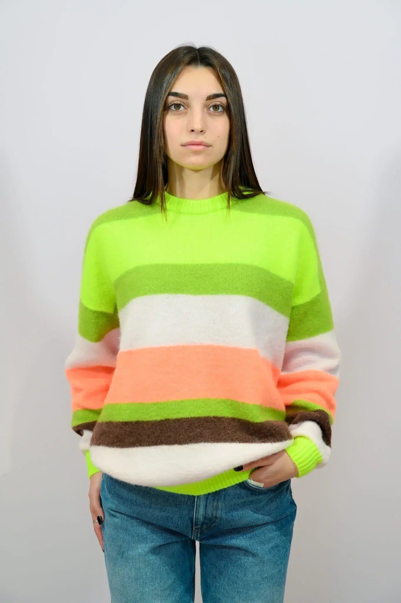 Maglione Donna Vitow a Righe Multicolore