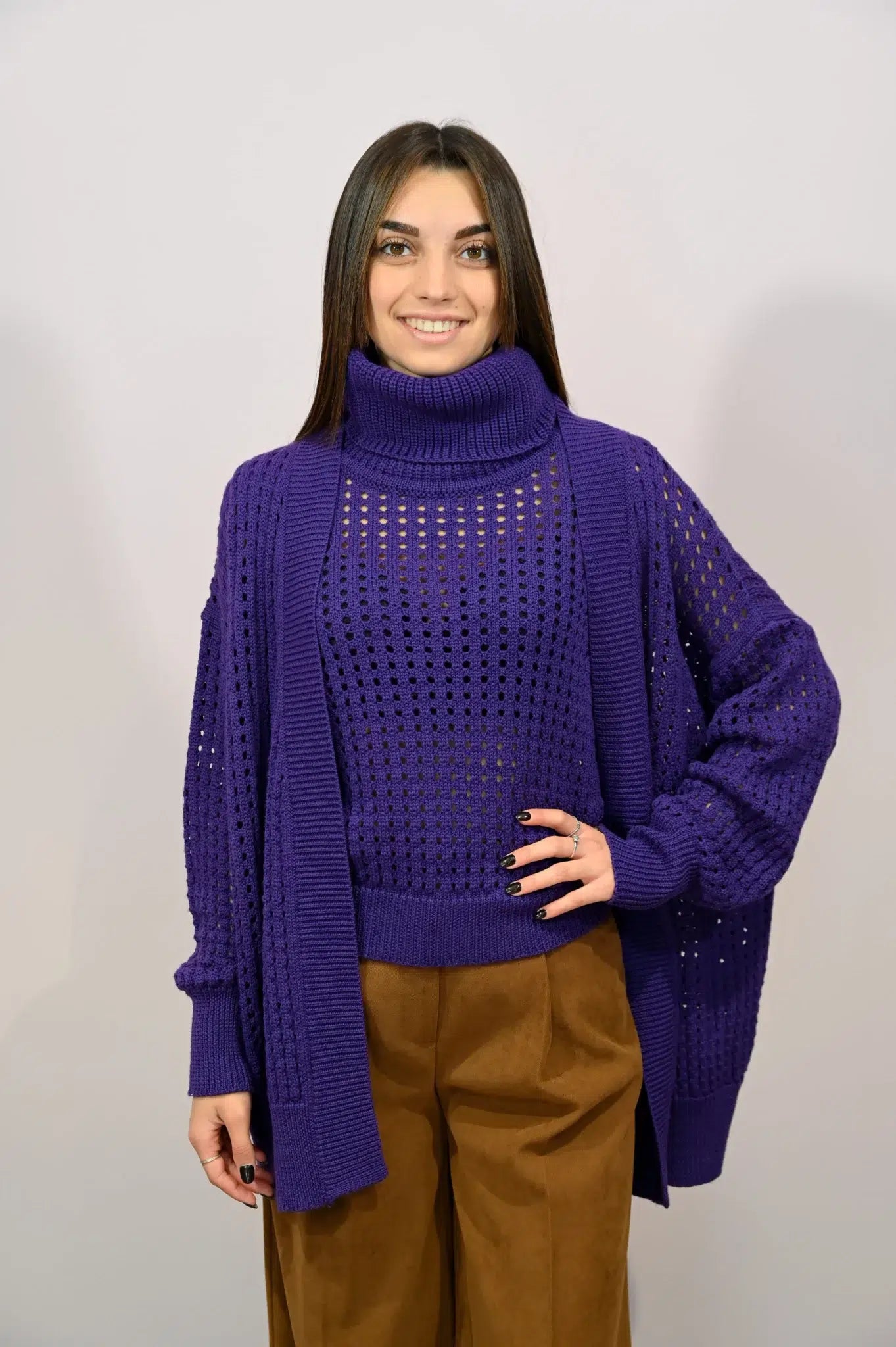 Twinset Traforato Ruebsquit in Misto Lana