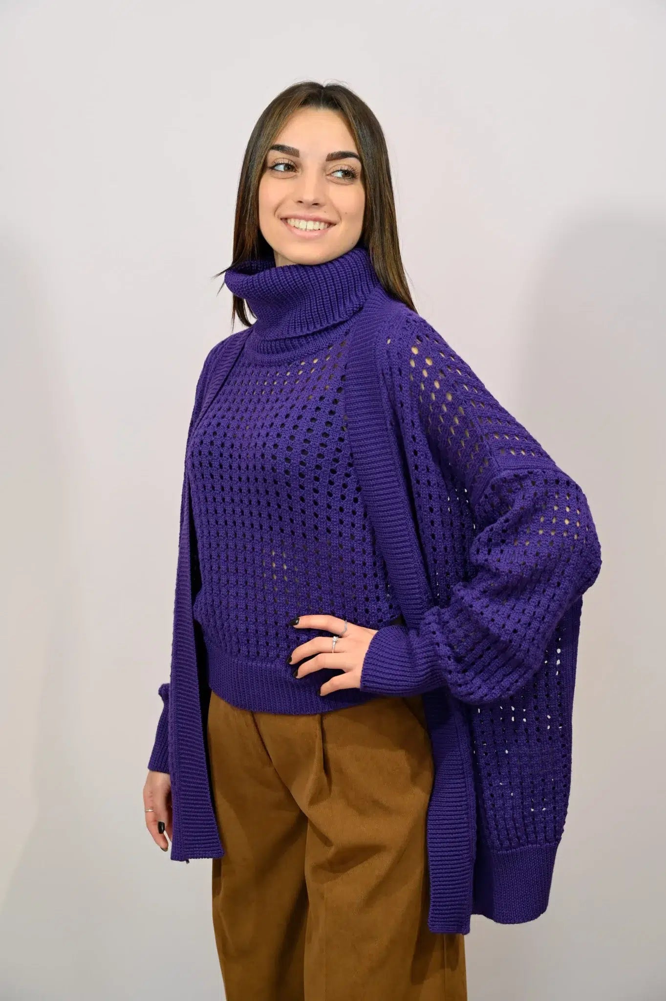 Twinset Traforato Ruebsquit in Misto Lana