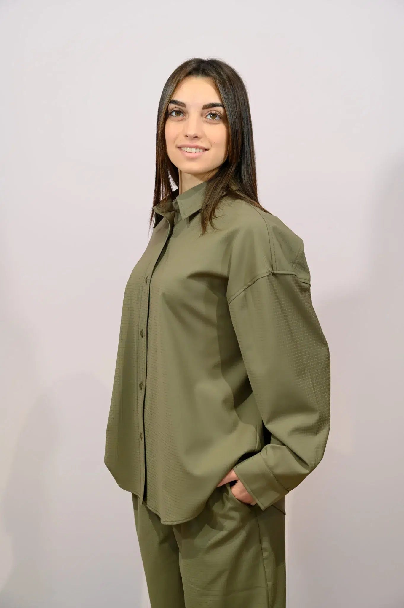 Camicia Over American Vintage Verde Carciofo