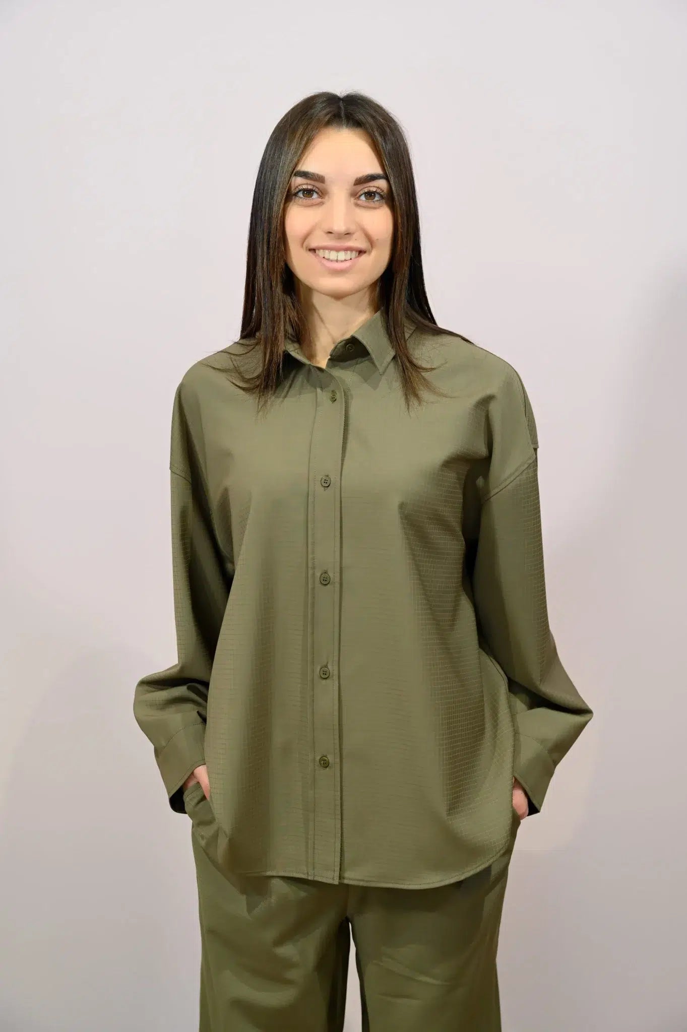 Camicia Over American Vintage Verde Carciofo
