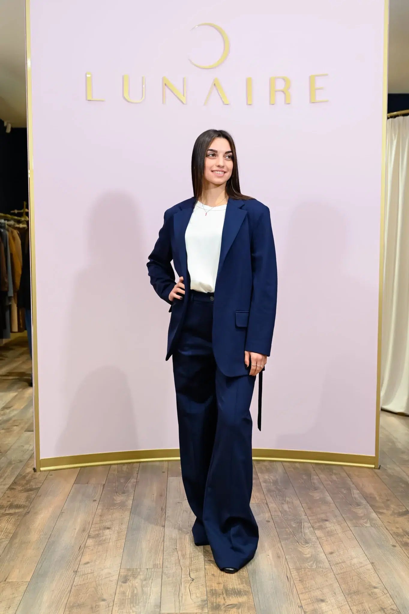 Giacca Paris Rue8squit Blu Navy con Cintura