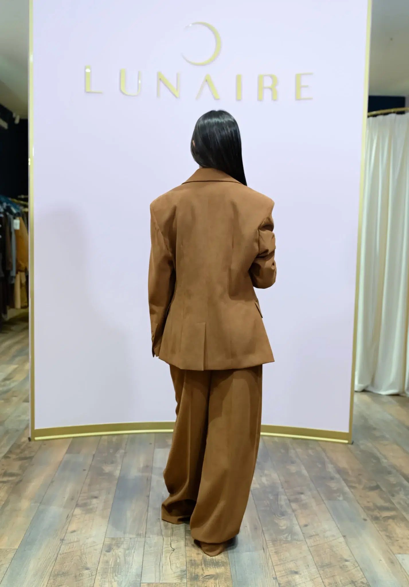 Blazer Doppiopetto King in Suede Tabacco